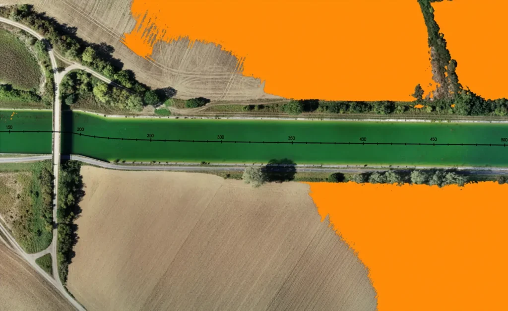 Simulation d'innondation pour détection des zones à risque autour d'un canal
